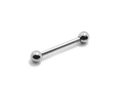 16G Plain Straight Barbell (3mm Ball) - 10 Pack [BB]