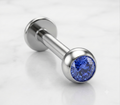 16G 4mm Jeweled Labret - 10 Pack [L0J4]