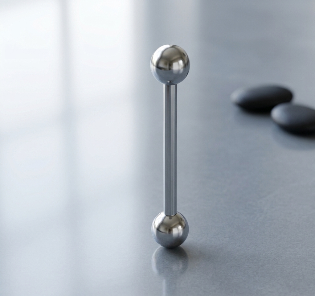 16G Plain Straight Barbell (3mm Ball) - 10 Pack [BB]