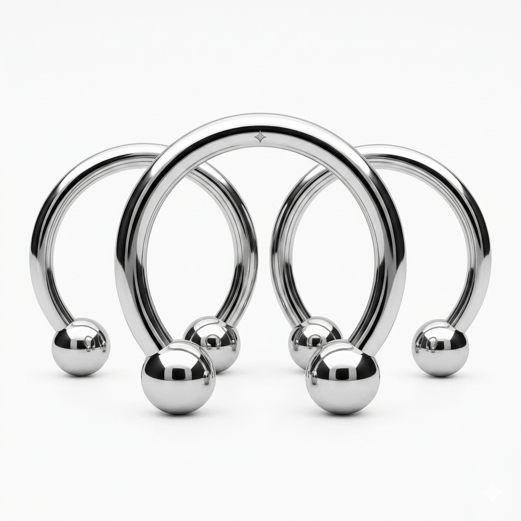 16G Plain Circular Barbell (3mm Ball) - 10 Pack [CB]