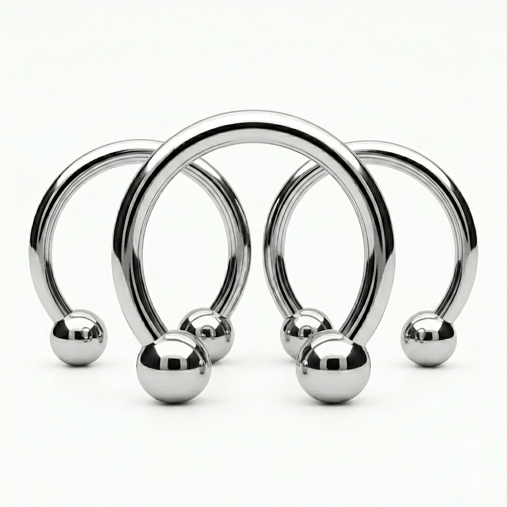 16G Plain Circular Barbell (4mm Ball) - 10 Pack [CB]