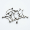 [B] 10 Pack - 16G Plain Curve Barbell