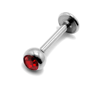 16G 3mm Jeweled Labret - 10 Pack [L0J3]