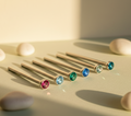 [NS0J] Straight Nose Stud-Gem