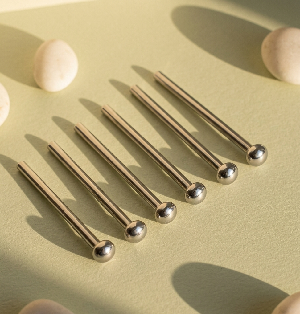 [NS0B] Plain Straight Nose Stud